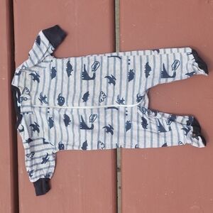 Gerber newborn striped dinosaur onesie